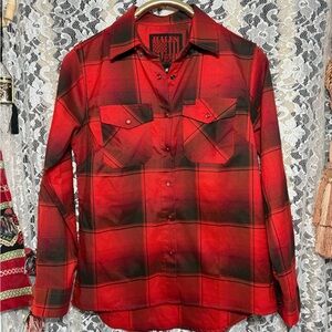 Hales Speedshop Remember Everyone Deployed special edition flannel medium euc